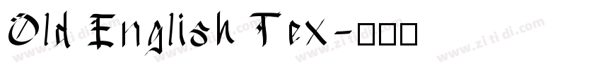 Old English Tex字体转换